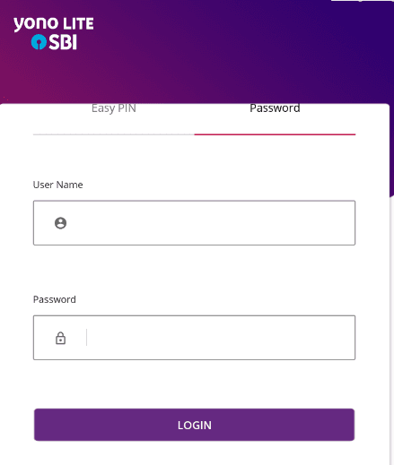 login SBI Anywhere Yono Lite 