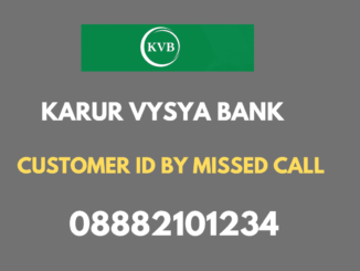 kvb customer id by missed call