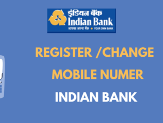 register change mobile number in indian bank
