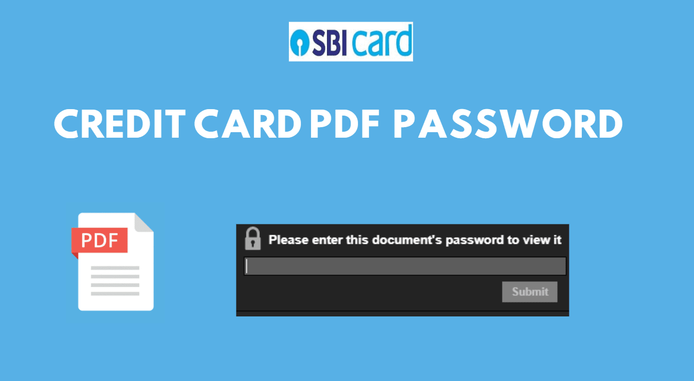 SBI Credit Card Statement PDF Password