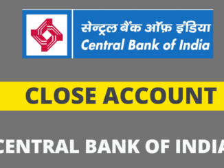 close central bank of india account