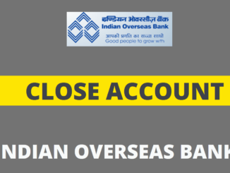 close indian overseas bank account