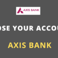 close axis bank account