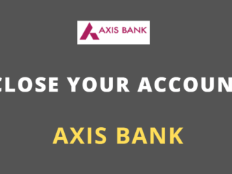 close axis bank account
