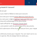 Close Kotak 811 Account