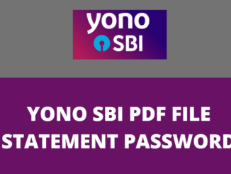 yono statement pdf password