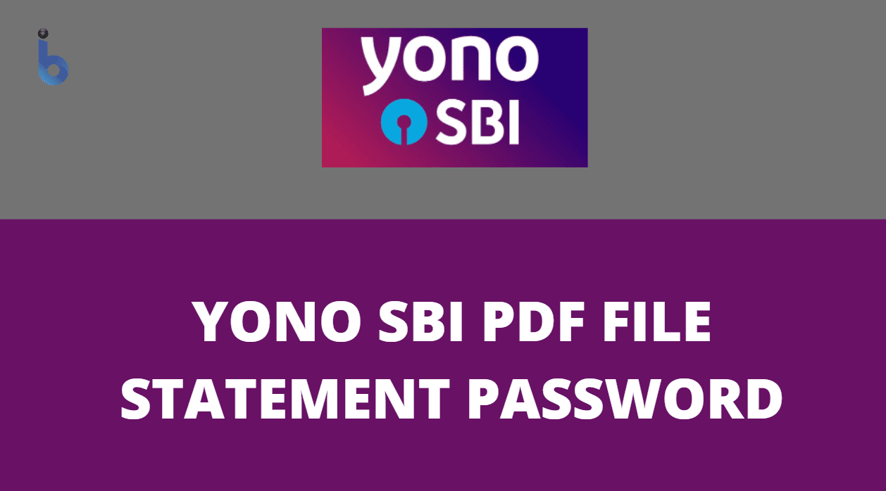 yono statement pdf password