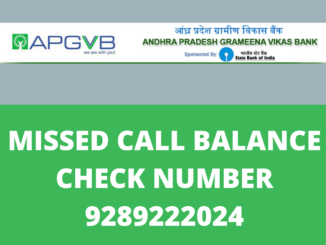 APGVB Bank Balance Check Toll Free Number