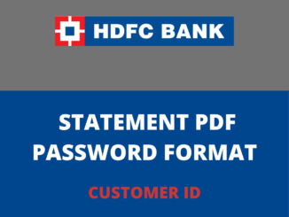 hdfc bank account statement pdf password