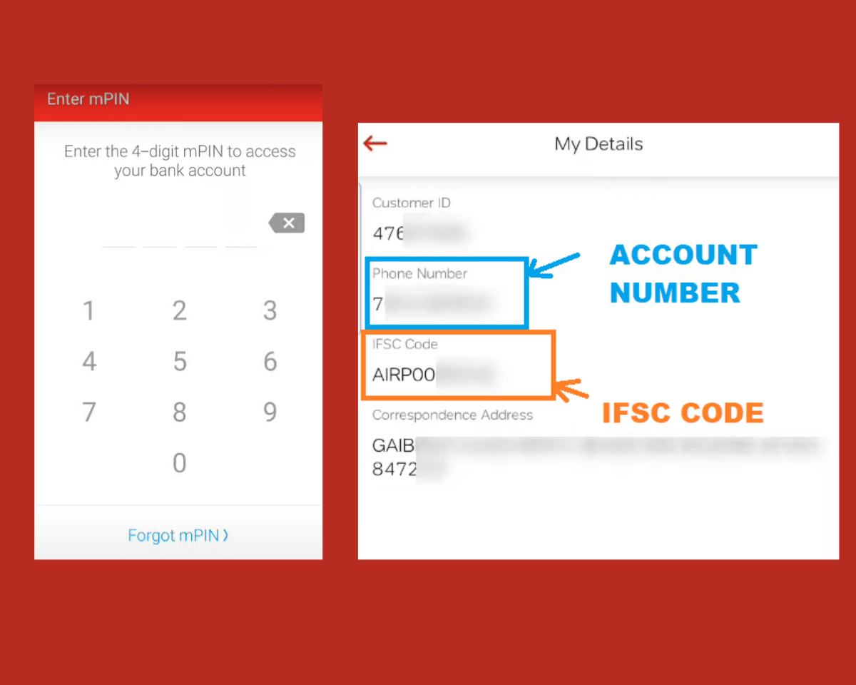 Know Airtel Payment Bank Account Number & IFSC Code online