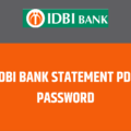 IDBI Bank Statement Password