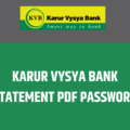 Karur Vysya Bank Statement PDF Password