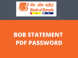 BOB Bank Statement PDF Password