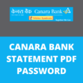 Canara Bank Statement PDF Password