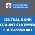 Open CBI Bank Statement PDF Download Password
