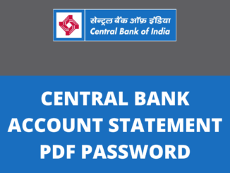 Open CBI Bank Statement PDF Download Password